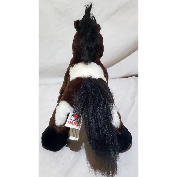 Webkinz Pinto 9" Plush Brown White Stuffed Pony Horse Ganz No Code - Picture 4 of 12